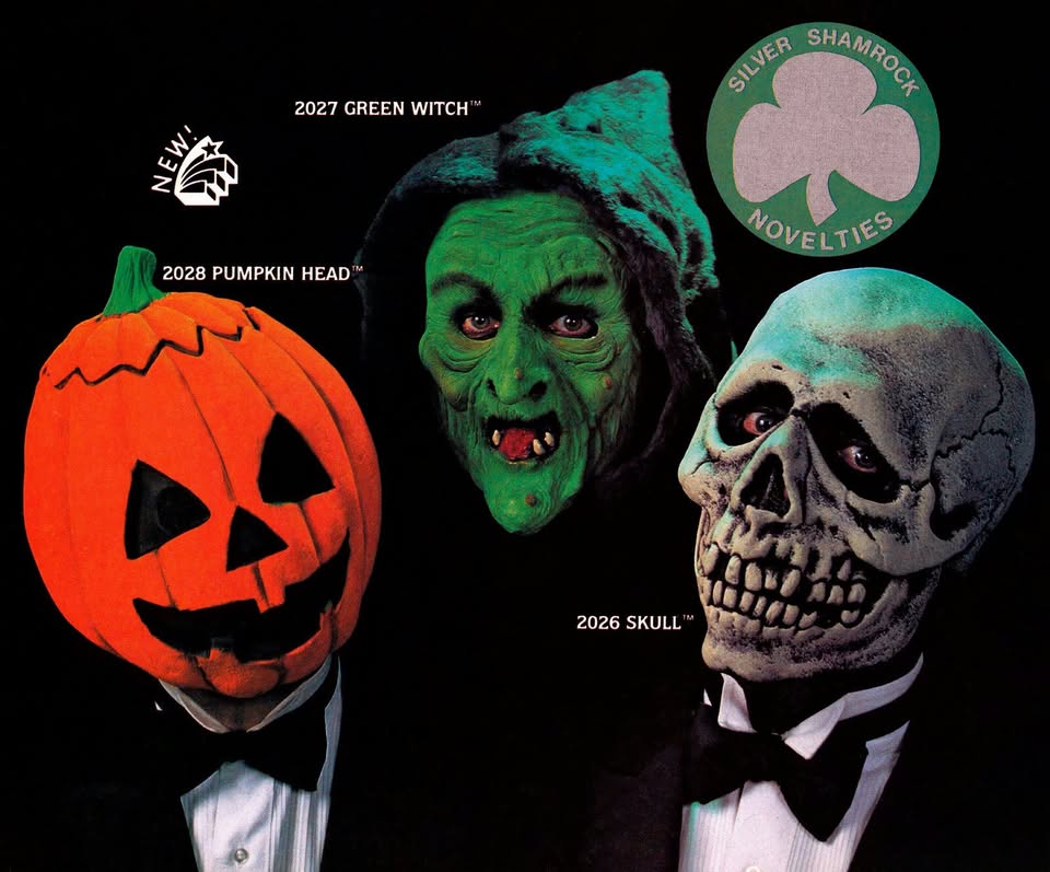 Silver Shamrock masks